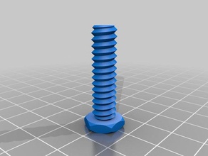 mi personalizados tuerca trabajo tornillo arandela roscada varilla de fábrica partes 3d print model - Mito3D