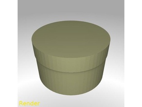 round shaped box small containers smartphone 3d print model - Mito3D