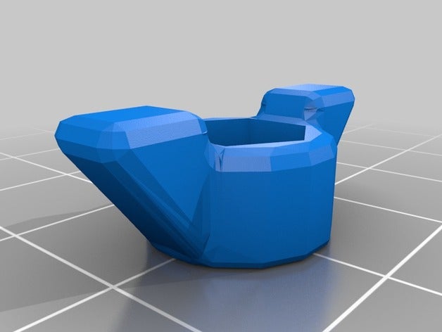 Flügelmutter passend für standard-hex-Schraube Teile Schraube Montage 3D print model - Mito3D