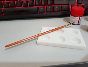 boya paleti hobi resim sanat araçlar minyatür model 3d print model - Mito3D