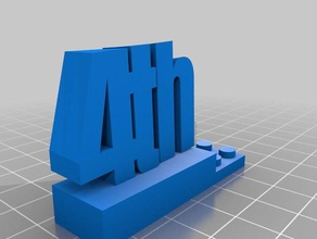4º final art herramientas personalizado 3d print model - Mito3D