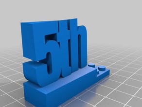 5ª final art herramientas personalizado 3d print model - Mito3D
