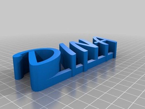 my customized 3d name plate dina sculptures 3d print model - Mito3D