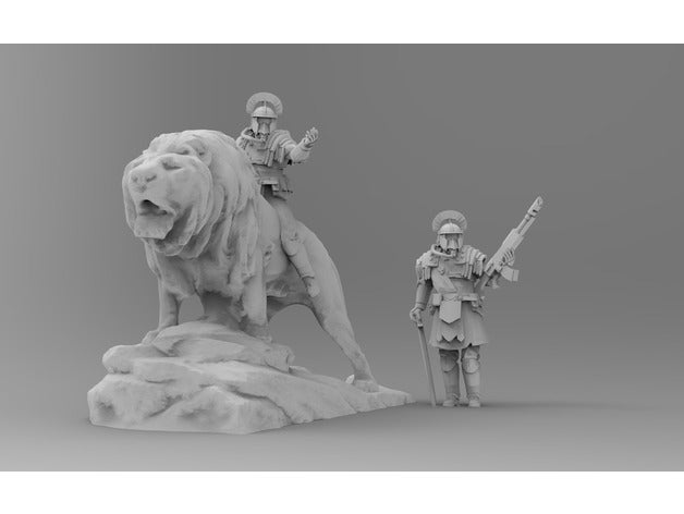 legion command staff models 28mm centurion commander death rider legate marshal officer 3D print model - Mito3D