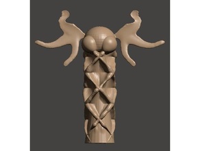 maaszzit ídolo cthlycx ritual esculturas a figura feminina, 3d print model - Mito3D