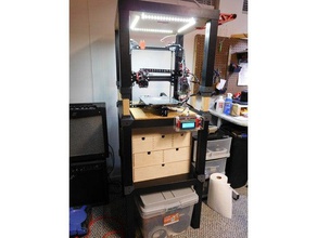 ikea lack brackets riser using wood 2x2 3d printer parts enclosure leg table 3d print model - Mito3D