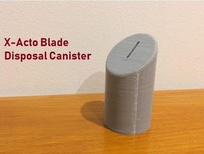 xacto blade disposal canister hobby exacto knife sharps box xactoknife 3d print model - Mito3D