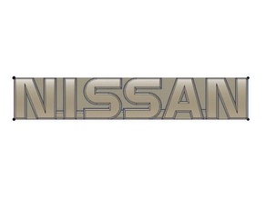 nissan logo r32 skyline automotive 3d print model - Mito3D