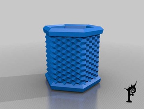 hexagon box Container honeycomb 3d print model - Mito3D