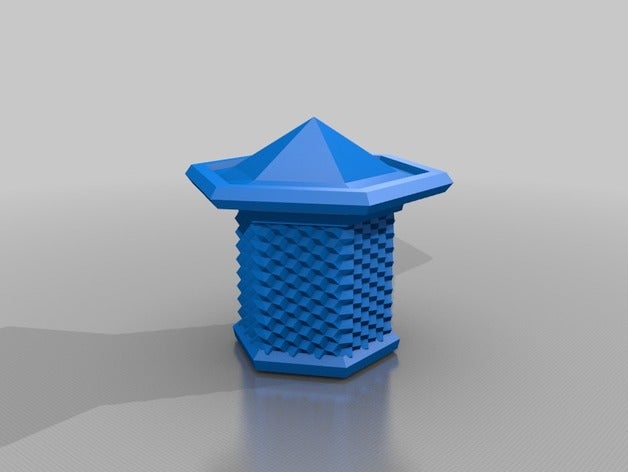 hexbox mit deckel contenedores 3D print model - Mito3D