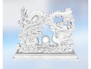 dragon phoenix fisso 3d la stampa claven clavenmoo moo 3d print model - Mito3D