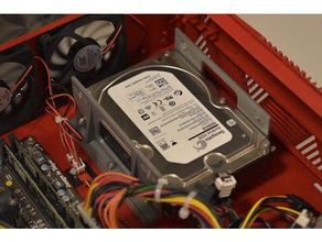 armazón de disco duro del servidor diy equipo hdd monte 3d print model - Mito3D
