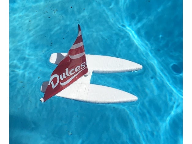 catamaran des véhicules les flotteurs jouet 3D print model - Mito3D