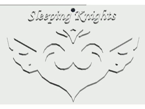 logo schlafenden Ritter sao Zeichen logos mothers rosario sao2 3d print model - Mito3D