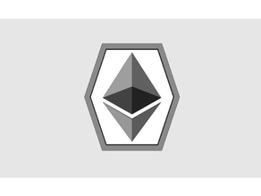 ethereum moneta monete & distintivi la cryptocurrency token 3d print model - Mito3D