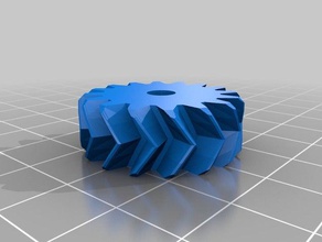 helix 28mm gear 5mm hole parts customized 3d print model - Mito3D