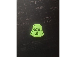 vader keychain keychains chain gadget hole key pendant small star wars veder 3d print model - Mito3D