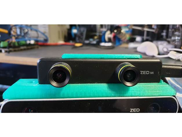 stereolabs zed mini holder robotics 3d camera case stereo stereoscopic 3D print model - Mito3D