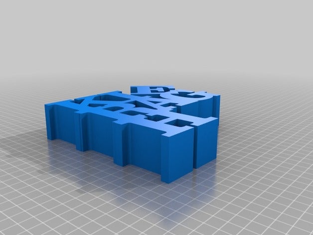 meine angepasste variable Wort Skulptur Skulpturen kundengebundene 3D print model - Mito3D