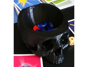 skull bowl 3d printing boardgame boardgames game 3d print model - Mito3D