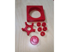 31 planetary gearbox 3d printing assembly drive gears gearset reduction 3d print model - Mito3D