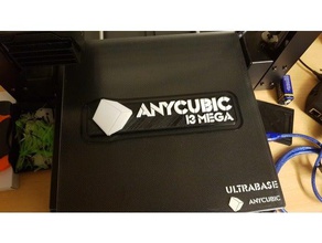 placa de identificação anycubic i3 mega logotipo 3d a impressora acessórios 3d print model - Mito3D