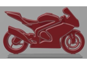 moto de meu deskthe quinto veículos modelo motocicleta a escala em 3d print model - Mito3D