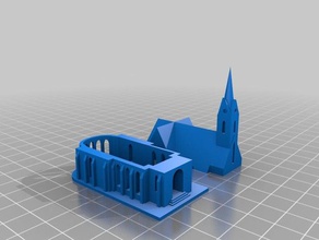 tgauge Kirche 3d drucken 3d print model - Mito3D