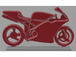 bicicleta de mi deskthe cuarto vehículos modelo la motocicleta escala a 3d print model - Mito3D