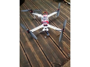 bog standard quad drone rc veículos quadcopter 3d print model - Mito3D