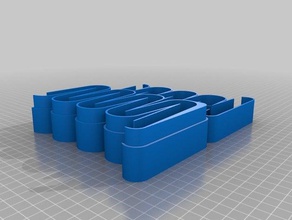 big aa dispenser organization customized 3d print model - Mito3D