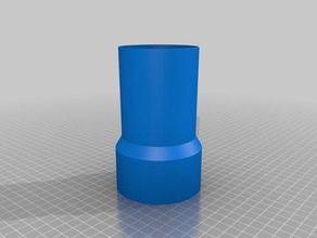 80 70 outer vacuum hose adapter parts customized 3d print model - Mito3D