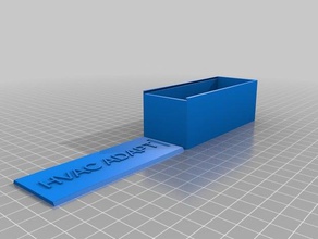 my customized stackable multi box slide lid text compartments organization 3d print model - Mito3D