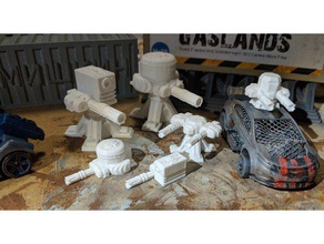 gaslands auto turretssentry tourelles les jouets jeux retombées fww hotwheels mad max miniature 3d print model - Mito3D