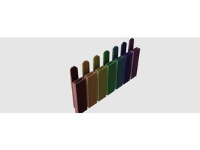 popsickle varas brinquedos jogos de cor correspondência cores desenvolvimento educação educacionais habilidades motoras finas jardim infância manipuladores ocupacional pré-escolar artes visuais 3d print model - Mito3D