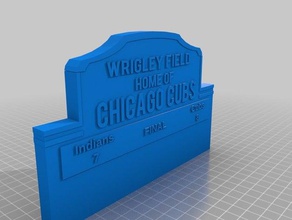 chicago cubs 3d stampa 3d print model - Mito3D