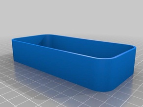 single tray no grid containers customized 3d print model - Mito3D