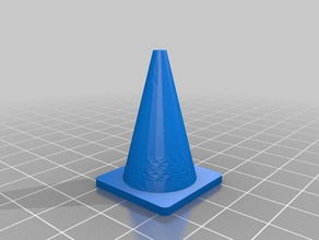 cone tráfico 3d impressão miniatura 3d print model - Mito3D