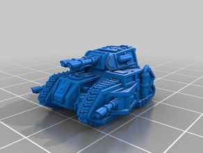 epic scale carnodon v2 vehicles 6mm scifi tank 3d print model - Mito3D