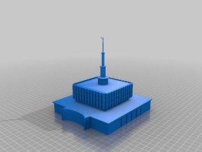 provo-Tempel 3d drucken lds mormon 3d print model - Mito3D