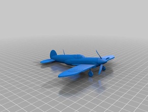 british supermarine spitfire plano 3d impresión 3d print model - Mito3D
