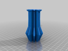barry cog vaso 3d impressão decorativos flangeadas o de flor steampunk modo 3d print model - Mito3D