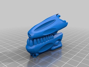 dinossauro cabeça da mandíbula 3d impressão svg 3d print model - Mito3D