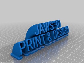 jaws office customized 3d print model - Mito3D