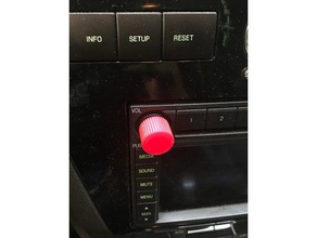 botão de volume do ford fusion a indústria automotiva rádio 3d print model - Mito3D
