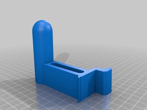 slatwall-rouleau essuie-tout titulaire 3d de l'imprimante accessoires garage rouleau papier la lamelle mur atelier 3d print model - Mito3D