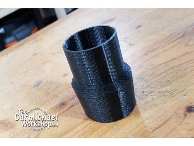 shop vac hose adapter parts 3D print model - Mito3D