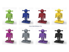 circle robot miniature toy toys games 3dmodel 3dmodeling 3d printing art decoration display figure first robotics robo3d robots scale model 3d print model - Mito3D