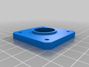 özelleştirilmiş ayarlanabilir spacer plate nema step motorlar benim 3d yazıcı parçaları 3d print model - Mito3D