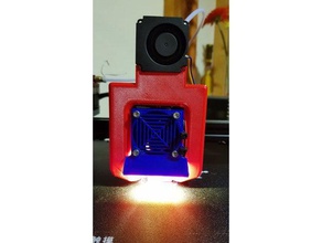 led fancover combinación 3d de la impresora partes Ventilador 40mm cr-10 creality ender 3 petsfang 3d print model - Mito3D